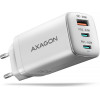 Axagon ACU-DPQ65 Gan Wall Charger, 3X Port (USB + Dual USB-C), PD3.0/QC4+/PPS/APPLE, 65W, Black