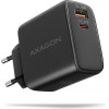 Axagon ACU-PQ45 Wall Charger QC3.0,4.0/AFC/FCP/PPS/Apple + PD TYPE-C, 45W, Black