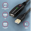 Axagon ADR-205 USB2.0 Active extension/repeater cable 5M