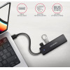 Axagon HUE-C1A 4X USB3.2 Gen 1 travel hub, USB-C Power in, W. 20CM Type-A Cable