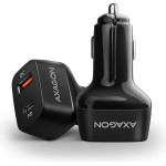Axagon PWC-PQ38 Card Charger 1X QC3.0 + 1X PD USB-C, 38W, Black
