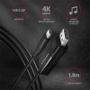 Axagon RVC-DPC USB-C -  Display Port Cable 1.8M 4K/60HZ