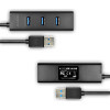 Axagon HUE-S2B 4X USB3.0 Charging HUB, Microusb charging connector