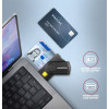 Axagon CRE-SMP2A USB Smart Card & SD/MICROSD/Sim Card POCKETREADER