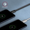 Axagon BUCM3-AM20AB Cable USB-C USB-A, 2M, USB 3.2 Gen 1, 3A, ALU, BRAID, Black