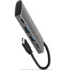 Axagon HMC-4G2 2X USB-A + 2X USB-C, USB-C 3.2 Gen 2 10GBps HUB, 13CM USB-C CABLE