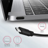 Axagon HMC-4G2 2X USB-A + 2X USB-C, USB-C 3.2 Gen 2 10GBps HUB, 13CM USB-C CABLE