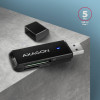 Axagon CRE-S2N External Slim Card Reader 2-Slot & Luv SD/MICROSD