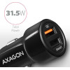 Axagon PWC-QC5 Card charger Smart 5V 2,4A + QC3.0, 30W, BLACK