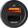 Axagon PWC-QC5 Card charger Smart 5V 2,4A + QC3.0, 30W, BLACK