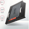 Axagon RSS-CD09 2.5'' SSD/Hdd Cadd� Into Dvd SLOT, 9.5 MM, LED, ALU