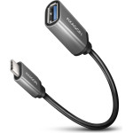 Axagon RUCM-Afac USB 3.2 Gen 1 TYPE-C Male TYPE-A FEMALE, Cable Adapter 0,2M, 3A, ALU