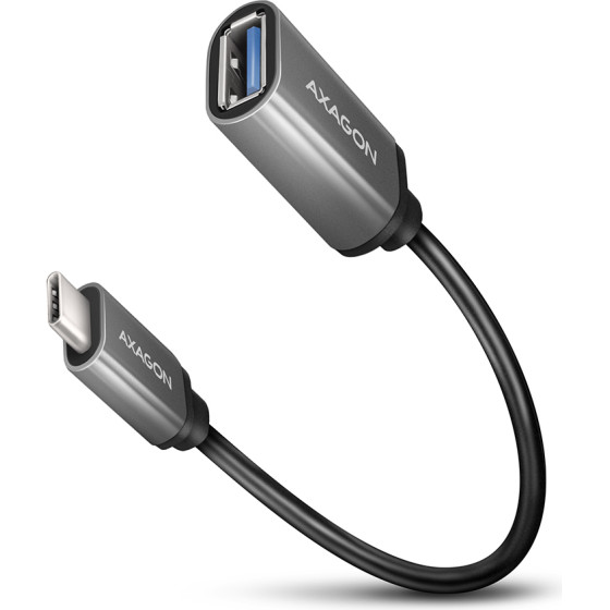 Axagon RUCM-Afac USB 3.2 Gen 1 TYPE-C Male TYPE-A FEMALE, Cable Adapter 0,2M, 3A, ALU