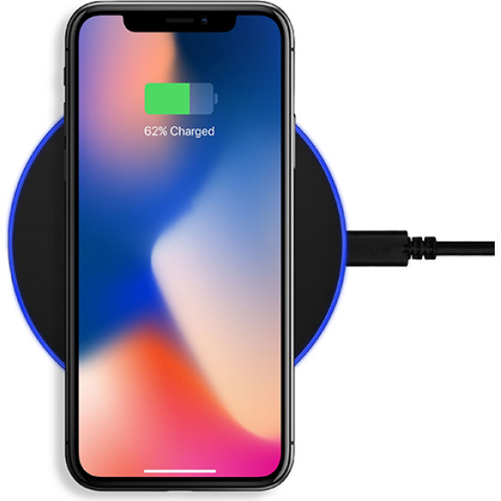 Axagon WDC-P10T Thin Wireless Fast Charging PAD, Qi 5/7.5/10W, Micro USB