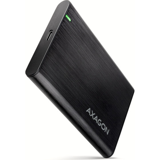 Axagon EE25-A6C USB-C 3.2 Gen 1 - Sata 6G 2.5'' External Screwless Alu Raw Box Black