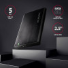 Axagon EE25-A6M USB3.0 - Sata 6G 2.5'' External Screwless Alu Raw Box Black