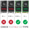 Axagon EEM2-Sa USB MICRO-B 3.2 Gen 1 - M.2 Sata Ssd 30-80MM Screwless Ribbed BOX