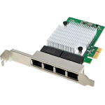 Powertech ����� ��������� Pcie �� 4x RJ45 1000MBps - (ST7387)