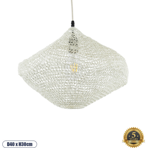GloboStar Kentucky Vintage �������� ��������� ������ �������� 1 x E27 AC220-240V IP20 - �40 x �30cm - ���� ����� ��������� ������ - 5 ������ ������� - (01862)