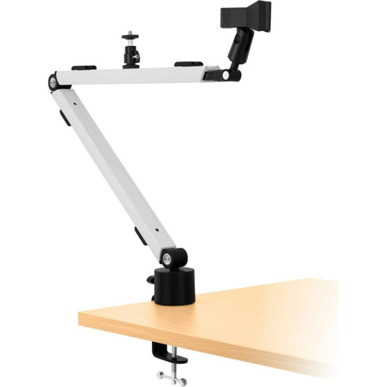 Streamplify Mount ARM, Microphone Arm With Table Clamp 2,5kg load, White - (TVSP-018)