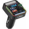 Osio ����� Fm Transmitter ��� ��������� ����������� �� Bluetooth, Usb Type-A, 2 Type-C, LED, Handsfree ��� ���� ������ U - 54W - (OFT-4260BT)