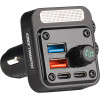 Osio ����� Fm Transmitter ��� ��������� ����������� �� Bluetooth, Usb Type-A, 2 Type-C, LED, Handsfree ��� ���� ������ U - 54W - (OFT-4260BT)