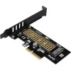 Axagon PCEM2-N PCI-E 3.0 4X - M.2 Ssd NVME, Up To 80MM SSD