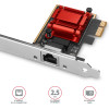Axagon PCEE-G25 Pcie Adapter 2.5 Gigabit Ethernet Realtek 8125, PXE, W. Sp & LP