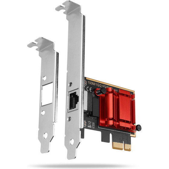Axagon PCEE-G25 Pcie Adapter 2.5 Gigabit Ethernet Realtek 8125, PXE, W. Sp & LP
