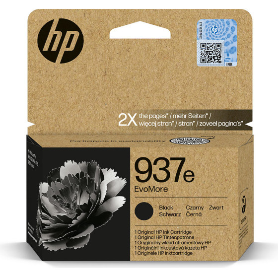 HP 937e Evomore Black Original Ink Cartridge - (4S6W9NE)