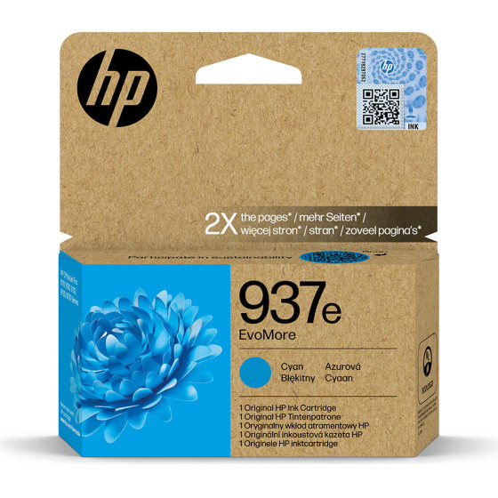 HP 937e Evomore Cyan Original Ink Cartridge - (4S6W6NE)