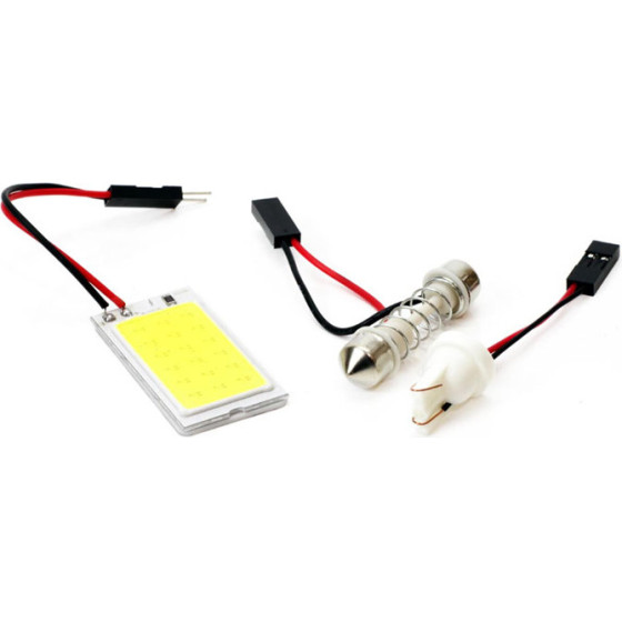 AMiO ��������� /CANCELLER/CAN-Bus T10 W5W x1 / C5W 1x / COB-18 x1 ���� - 3 ���. - (01621)