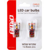AMiO T10 W5W 12/24V Led 6xSmd 2016 CAN-Bus ����� ���� - 2 ���. - (02802)
