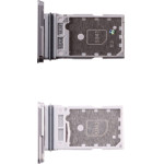 Samsung S23 Fe 5G S711 Dual Sim Card Holder Silver Original Service Pack - (GH98-48665B)