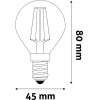 Avide Led White Filament Mini Globe 4.5W E14 Nw 4000K