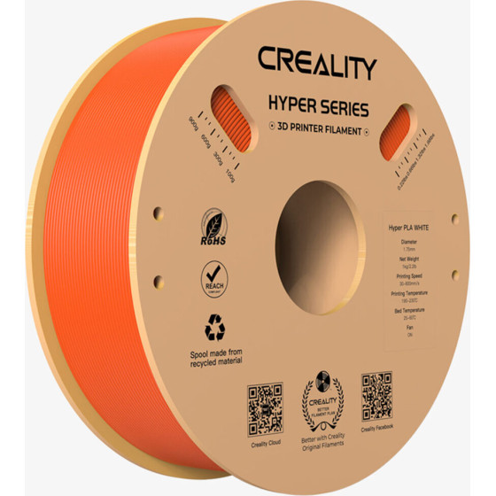 Creality Hyper Pla Orange 3D Printer Filament, High Speed, 1 Kg Spool1.75 - (3301010381)