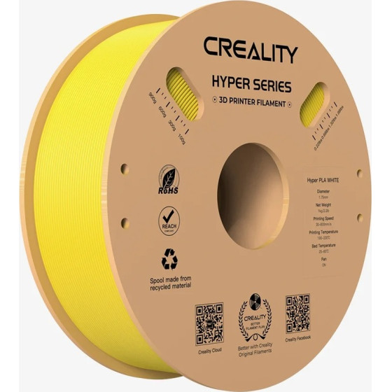Creality Hyper Pla Yellow 3D Printer Filament, High Speed, 1 Kg Spool1.75 - (3301010379)