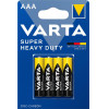 Varta ��������� Zinc Carbon Super Heavy Duty, AAA/R03, 1.5V, 4���