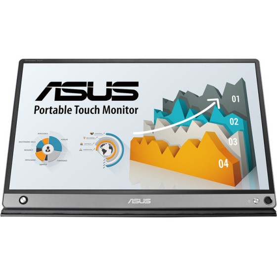 Asus Monitor Zenscreen Touch MB16ACv 15.6'' Fhd 5ms IPS, Portable Usb Monitor, USB-C x 1, 3YEarsw - (90LM04S0-B01170)