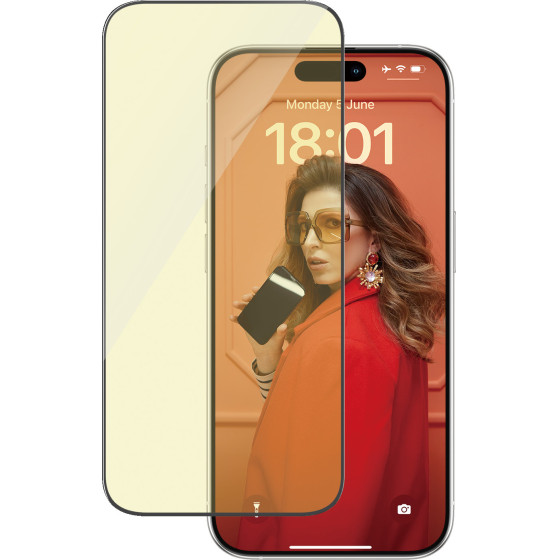 PanzerGlass(TM) Eyecare Screen Protection iPhone 15 Pro | Ultra-Wide Fit w. EasyAligner - (PG-2814)