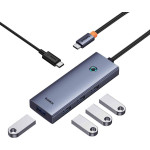 Baseus Hub 5in1 Ultrajoy 5-Port (4xUsb 3.0, PD) Grey - (B00052801811-01)