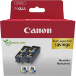 Canon ������ Inkjet CLI-36 Color Ink 2 Pack Value Pack - (1511B025)