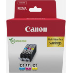 Canon ������ Inkjet CLI-521 Cmy Multipack - (2934B015)