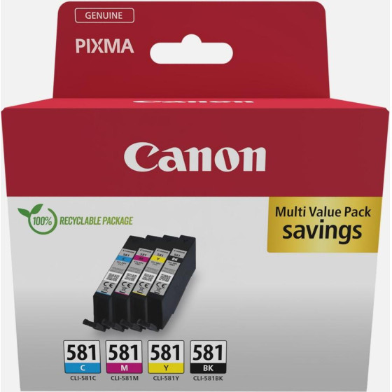 Canon ������ Inkjet CLI-581 Cmyk - (2103C007)