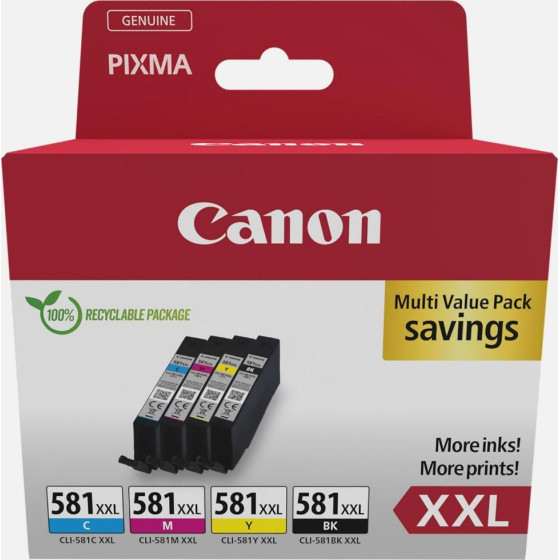 Canon ������ Inkjet CLI-581XXl Cmyk - (1998C007)
