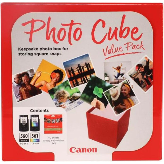 Canon ������ Inkjet PG-560/CL-561 Ph. Value Pack 40sh Carton Pack - (3713C007)