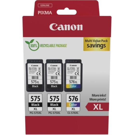 Canon ������ Inkjet PG-575XLx2/CL-576XL Multipack - (5437C004)