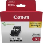 Canon ������ Inkjet PGI-550XL Twin Pack Black - (6431B010)