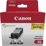 Canon ������ Inkjet PGI-570XL Twin Pack Black - (0318C010)
