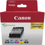 Canon ������ Inkjet PGI580BK/CLI581 5 Colours - (2078C007)